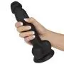 Lifelike Lover Luxe Realistic Black Silicone Dildo 8 Inch