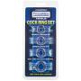Doc Johnson Titanmen Easy-On Stretchy Cock Ring Set (4 Pack)