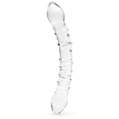 Worldgirl Double-Ended Textured Sensual Glass Dildo