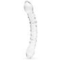 Worldgirl Double-Ended Textured Sensual Glass Dildo