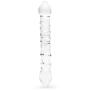 Worldgirl Double-Ended Textured Sensual Glass Dildo