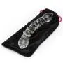 Worldgirl Double-Ended Textured Sensual Glass Dildo