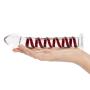 Gl?s Mr Swirly Textured Glass Dildo 8 Inch