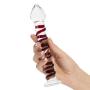 Gl?s Mr Swirly Textured Glass Dildo 8 Inch