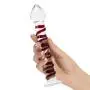 Gl?s Mr Swirly Textured Glass Dildo 8 Inch Gl?s Mr Swirly Textured Glass Dildo 8 Inch