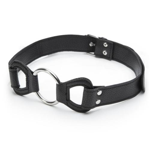 Adjustable Faux Leather Large O-Ring Gag