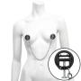 DOMINIX Deluxe Adjustable Bite Nipple Clamps with Chain