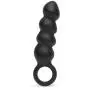 Beaded Silicone Butt Plug with Finger Loop Beaded Silicone Butt Plug with Finger Loop