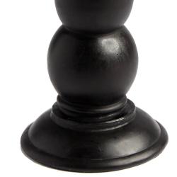 Beaded Black Anal Dildo with Suction Cup Base 6.5 Inch