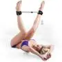 DOMINIX Deluxe Expandable Spreader Bar with Heavy Leather Cuffs 20 Inch