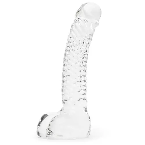 Icicles No 61 Textured Realistic Glass Dildo