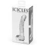 Icicles No 61 Textured Realistic Glass Dildo