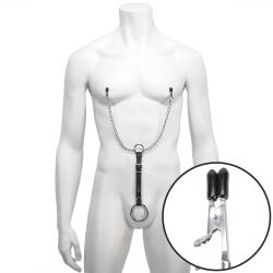 DOMINIX Deluxe Advanced Nipple Clamps with Cock Ring