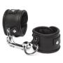 DOMINIX Deluxe Padded Leather Collar and Wrist Restraint Set