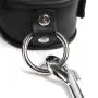 DOMINIX Deluxe Padded Leather Collar and Wrist Restraint Set