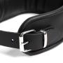 DOMINIX Deluxe Padded Leather Collar and Wrist Restraint Set