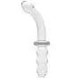 Worldgirl Ribbed G-Spot Sensual Glass Dildo