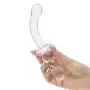 Worldgirl Ribbed G-Spot Sensual Glass Dildo