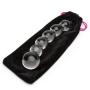 Worldgirl Beaded Sensual Glass Dildo 8 Inch