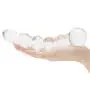 Worldgirl Beaded Sensual Glass Dildo 8 Inch