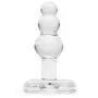 Icicles No 47 Beaded Glass Butt Plug with T-Bar Base