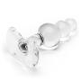 Icicles No 47 Beaded Glass Butt Plug with T-Bar Base