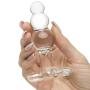 Icicles No 47 Beaded Glass Butt Plug with T-Bar Base