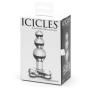 Icicles No 47 Beaded Glass Butt Plug with T-Bar Base