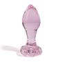 Icicles No 48 Medium Glass Flower Butt Plug 3 Inch