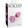 Icicles No 48 Medium Glass Flower Butt Plug 3 Inch