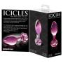 Icicles No 48 Medium Glass Flower Butt Plug 3 Inch