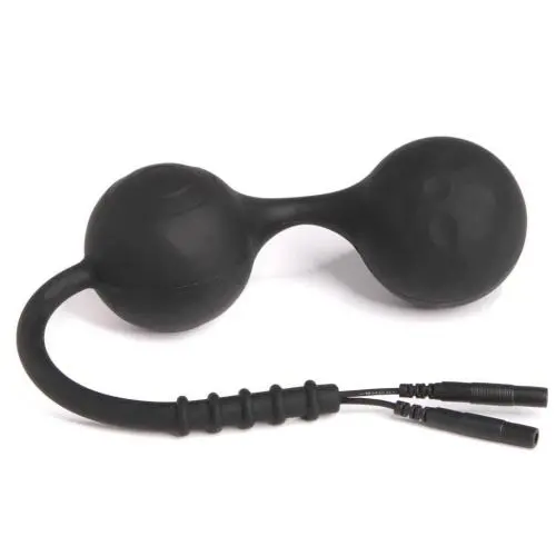 ElectraStim Lula Noir Silicone Kegel Balls with E-Stim ElectraStim Lula Noir Silicone Kegel Balls with E-Stim
