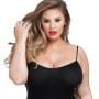 Worldgirl Plus Size Hourglass Black Mini Dress