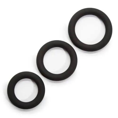 Worldgirl Get Hard Extra Thick Silicone Cock Ring Set (3 Pack)
