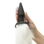 Frisky Faux Fur Fox Tail Vibrating Silicone Butt Plug 4 Inch