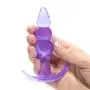 Jelly Rancher Rippled Pleasure Butt Plug with T-Bar 4 Inch