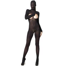 Leg Avenue Kink Hooded Open Cup Crotchless Bodystocking