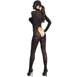 Leg Avenue Kink Hooded Open Cup Crotchless Bodystocking