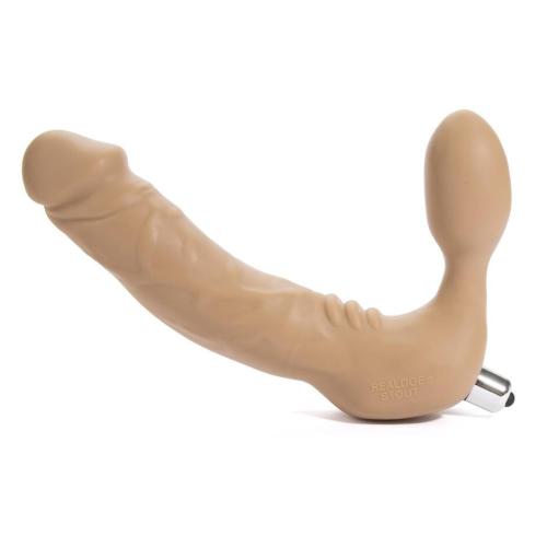 Tantus Realdoe Stout Silicone Strapless Strap-On Dildo Vibrator 7 Inch