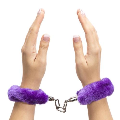 Worldgirl Purple Furry Handcuffs