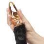 Glass Butt Plug with Faux Fur Tail Glass Butt Plug with Faux Fur Tail