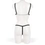 Fetish Open Breast Body Harness with Straps and Chains