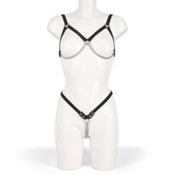 Fetish Chain Bikini with Elasticated Straps
