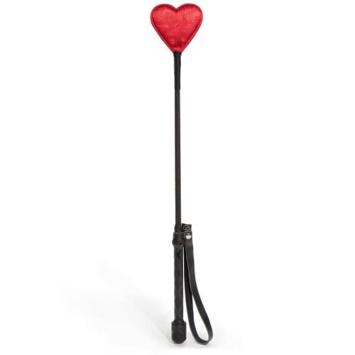 Worldgirl Red Heart Riding Crop