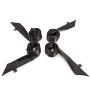 Worldgirl Silky Black Bondage Restraints (4 Pack)