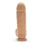 Si Novelties Extra Thick Suction Cup Dildo with Balls 8 Inch