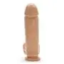 Si Novelties Extra Thick Suction Cup Dildo with Balls 8 Inch
