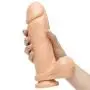 Si Novelties Extra Thick Suction Cup Dildo with Balls 8 Inch