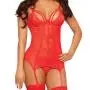 Seven 'til Midnight Double Dare Red Basque Set Seven 'til Midnight Double Dare Red Basque Set