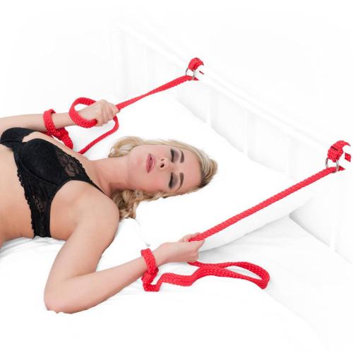 Bondage Boutique Soft Red Bondage Rope Restraints Bondage Boutique Soft Red Bondage Rope Restraints